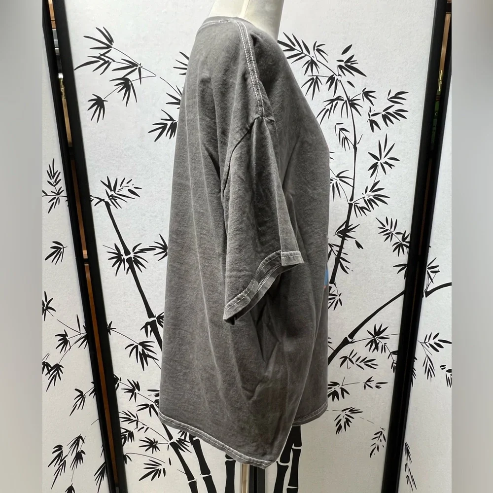 🐝 Aaliyah More Than A Woman Gray Stonewash Tee T-shirt - Picture 2 of 4